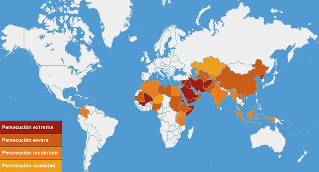 50 pa�ses que m�s persiguen a los cristianos, Open Doors