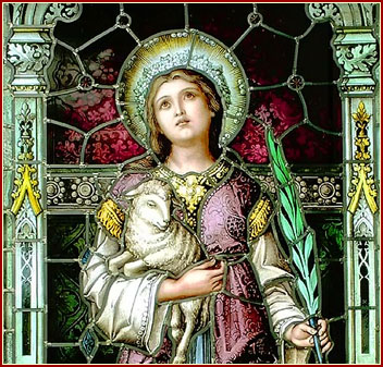 Santa In�s, Virgen y M�rtir