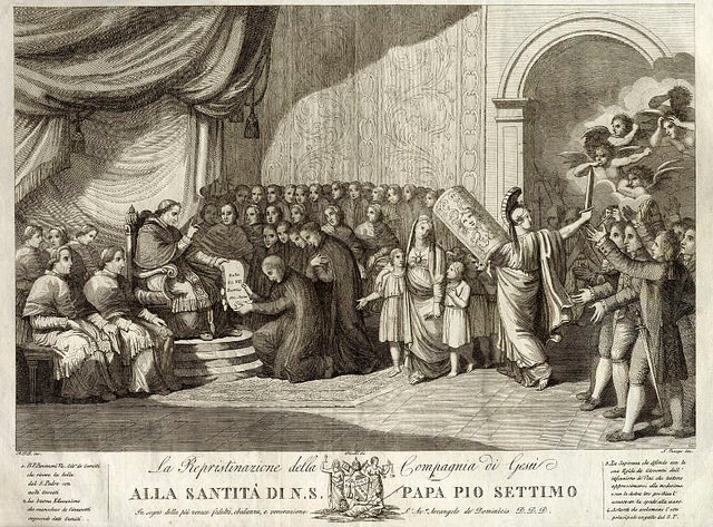 Restauraci�n de la Compa��a de Jes�s. Lectura de la Bula